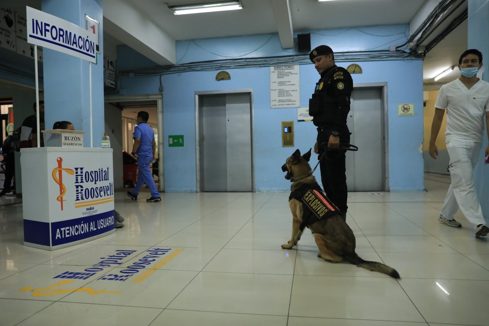 seguridad en el hospital Roosevelt