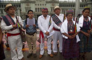 estudiantes de Usac y autoridades indígenas se pronuncian sobre elección de magistrados