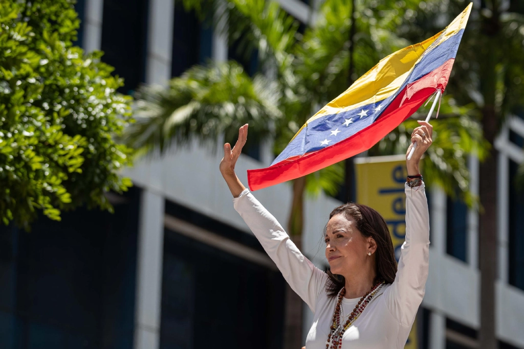 María Corina Machado, líder opositora de Venezuela