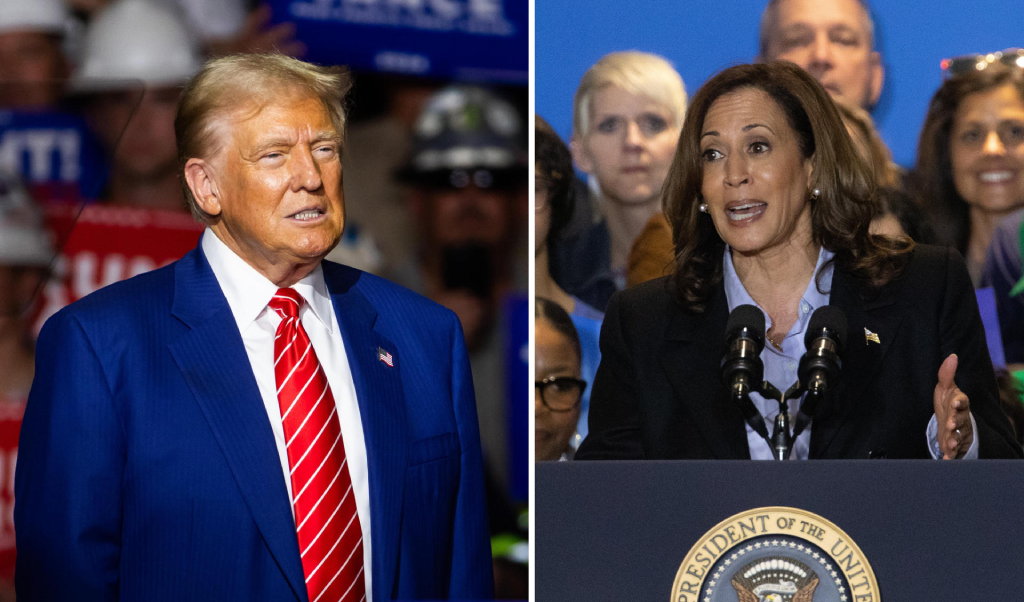 Donald Trump y Kamala Harris