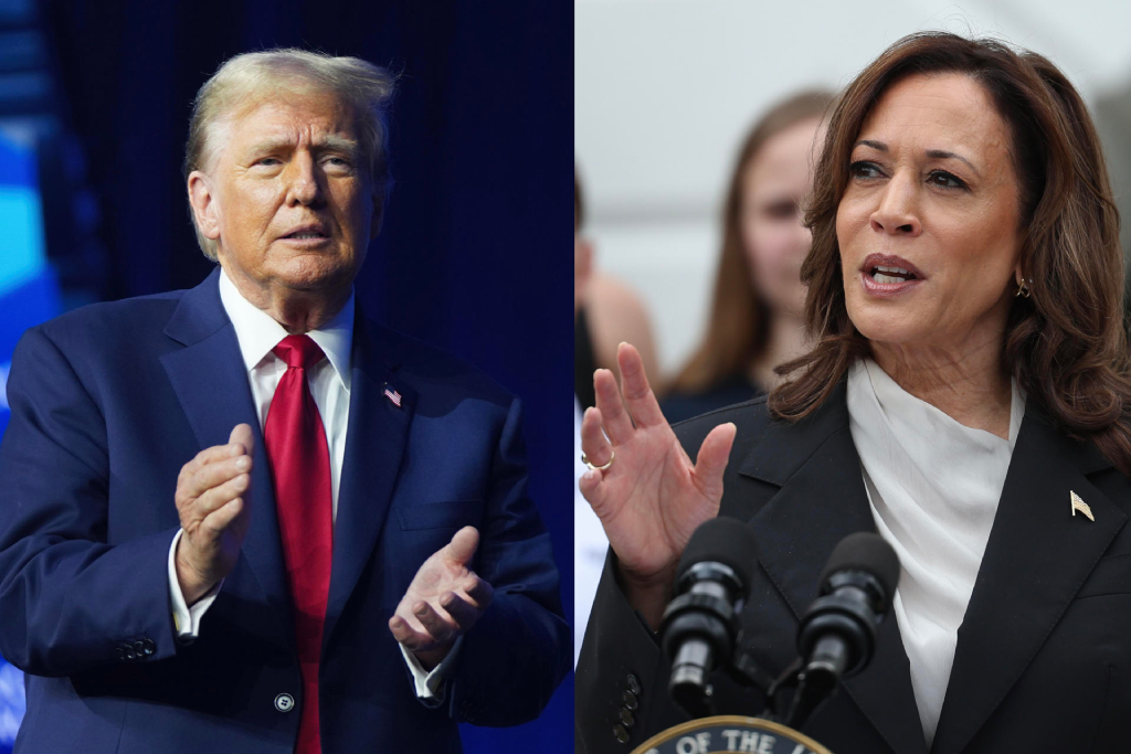 Donald Trump y Kamala Harris