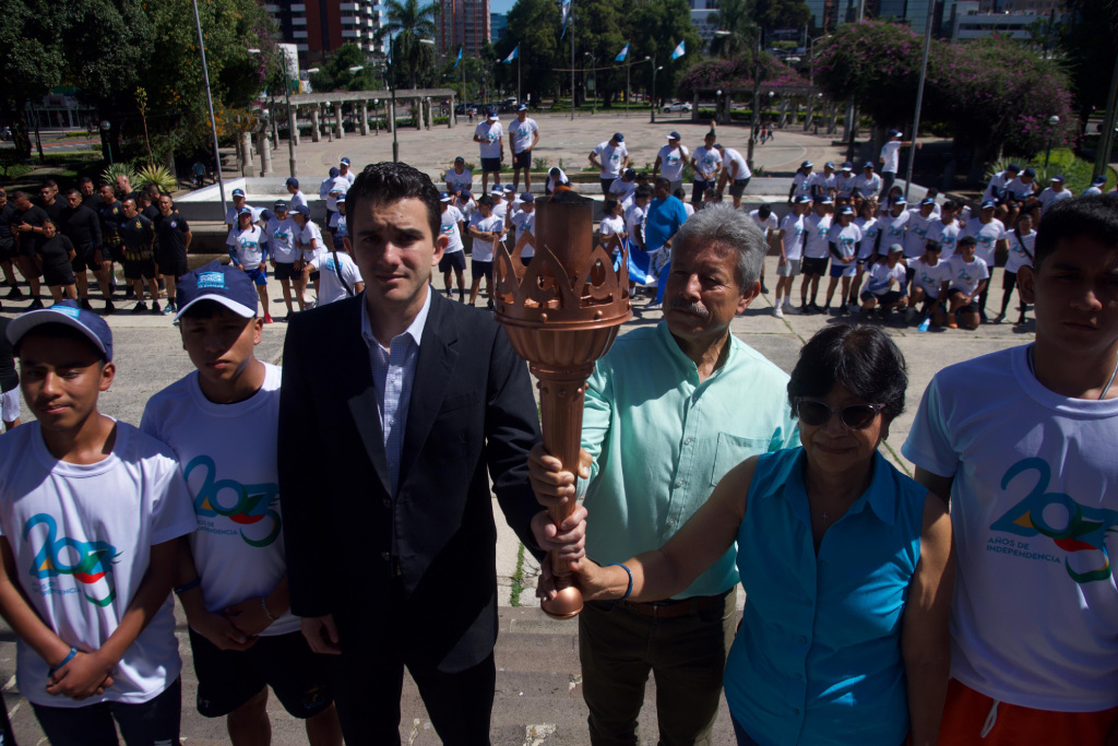 Antorcha recorre Centroamérica para conmemorar 203 años de Independencia