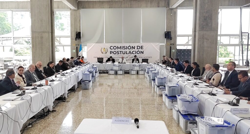 reunión de comisión de postulación de Corte de Apelaciones