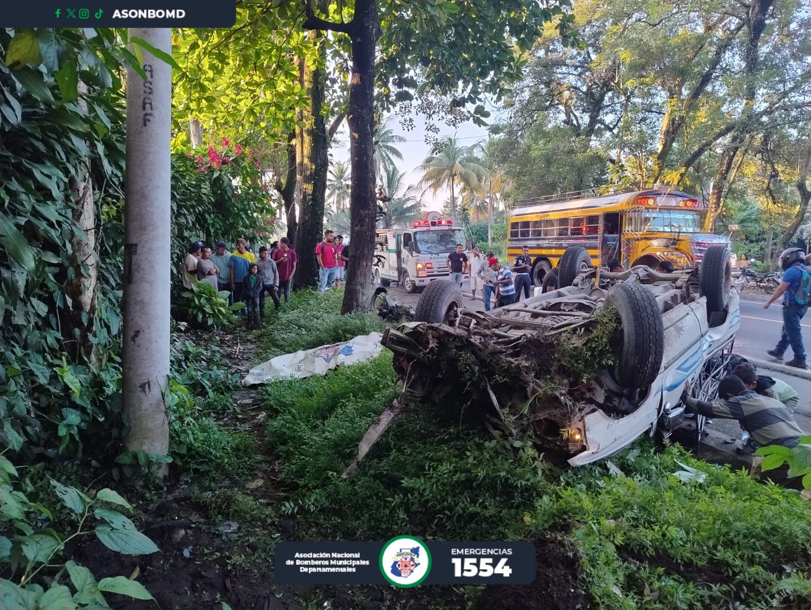 accidente en Suchitepéquez