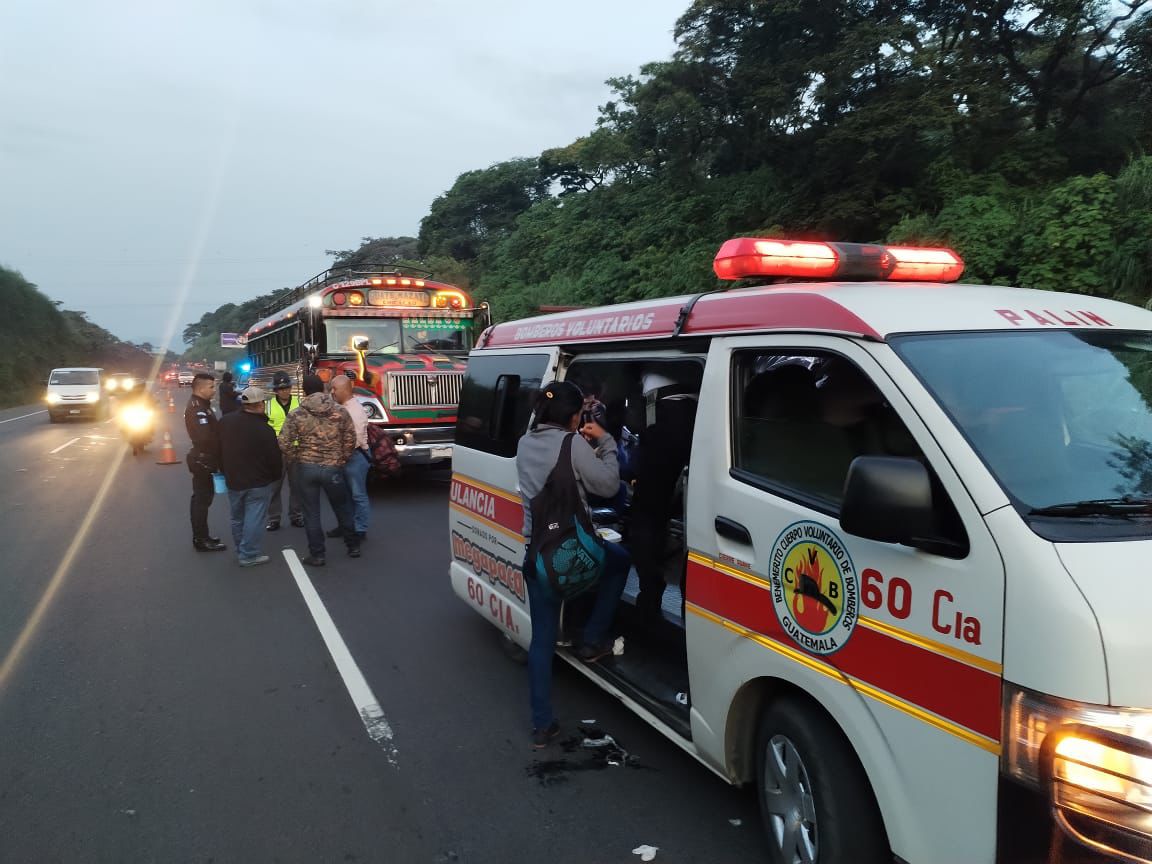 ataque armado contra bus en autopista Palín, Escuintla