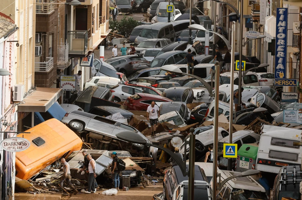 Inundaciones en Valencia, España, octubre 2024