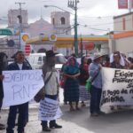 Pobladores de Rabinal, Baja Verapaz, bloquean la calle Martí