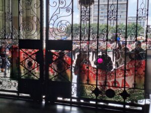 Pobladores de Nahualá protestan frente al Palacio Nacional