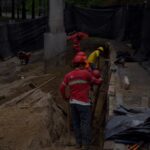 trabajos de demolición del puente Adolfo Mijangos López