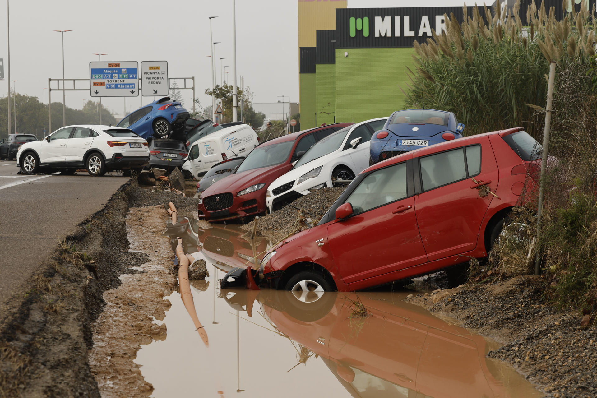 Inundaciones en Valencia, España, octubre 2024