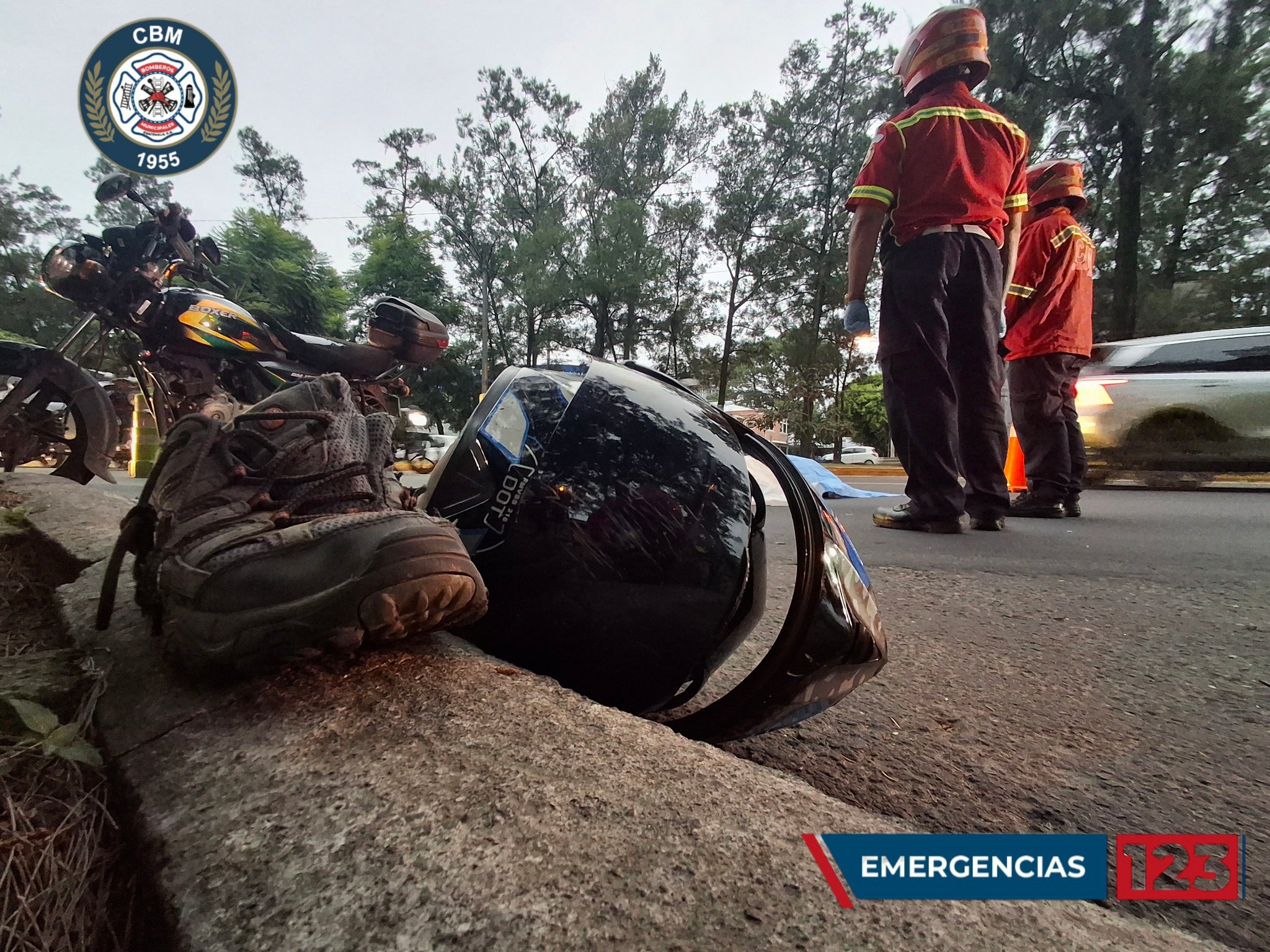 accidente de motorista en zona 11, anillo Periférico