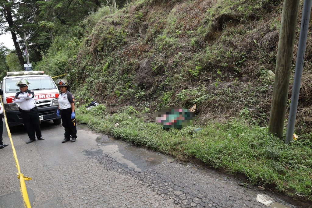 cadáver de mujer localizado en San José Pinula