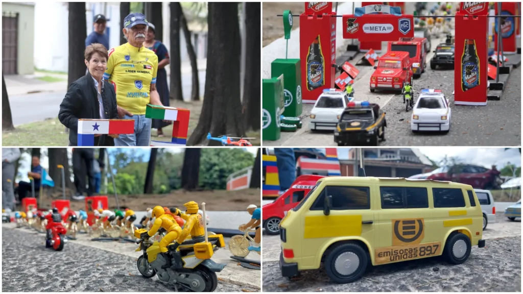 Caravana ciclística en miniatura