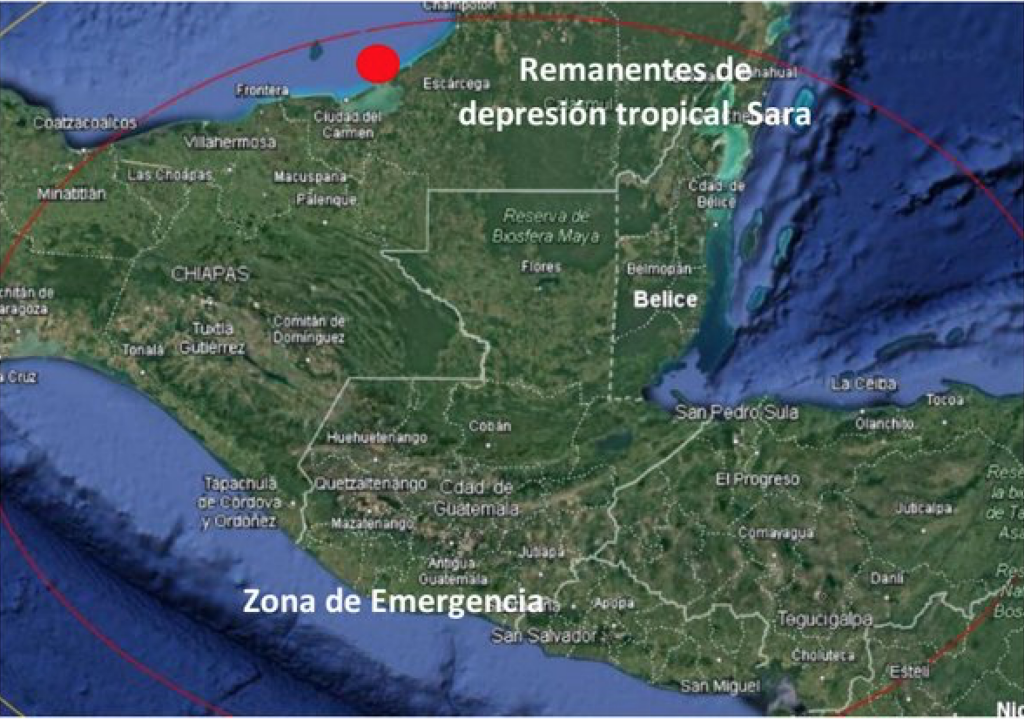 Lluvia persistirá por remanentes de la depresión tropical Sara