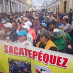 Manifestación del magisterio liderado por Joviel Acevedo recorre la capital