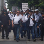 Manifestación del magisterio liderado por Joviel Acevedo recorre la capital