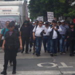 Manifestación del magisterio liderado por Joviel Acevedo recorre la capital