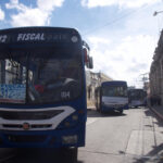 Pilotos de buses de Transurbano protestan en la capital