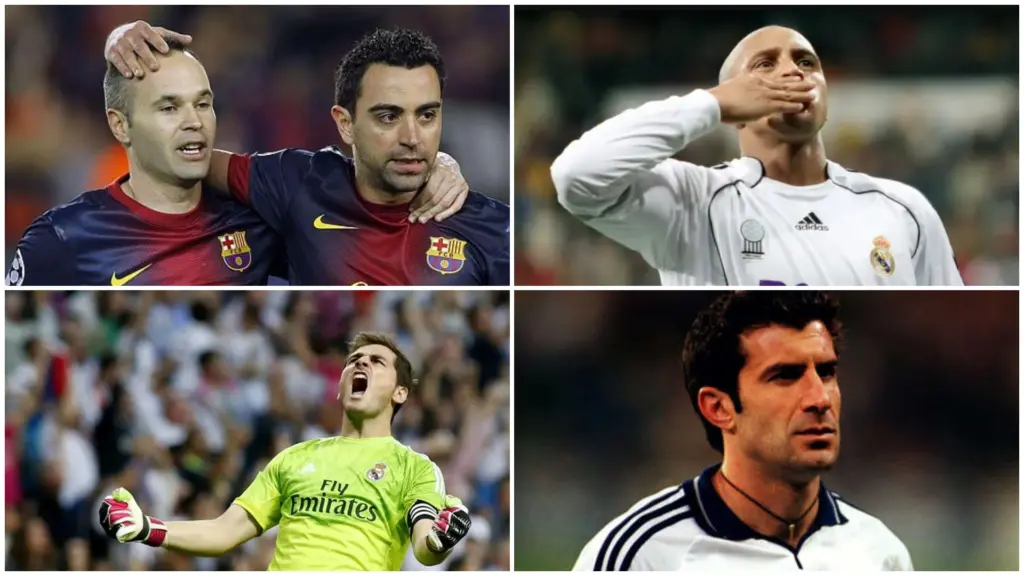 Leyendas del Real Madrid y Barcelona