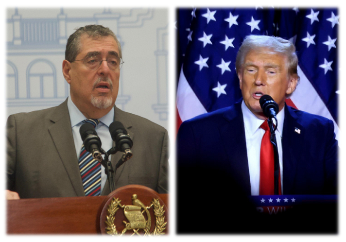 Presidentes Bernardo Arévalo y Donald Trump