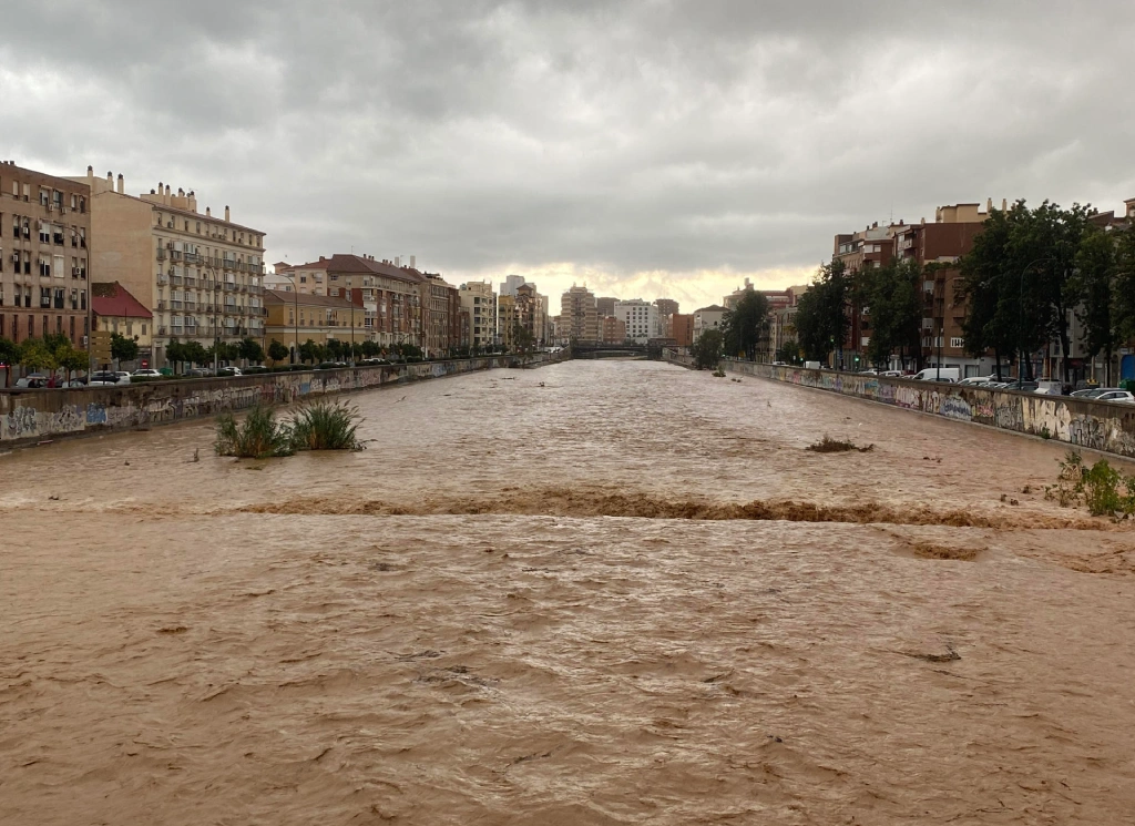 Temporal en Málaga, España