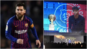 Lionel Messi felicita a Lamine Yamal