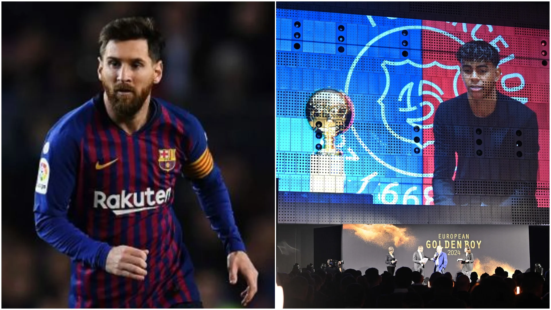 Lionel Messi felicita a Lamine Yamal