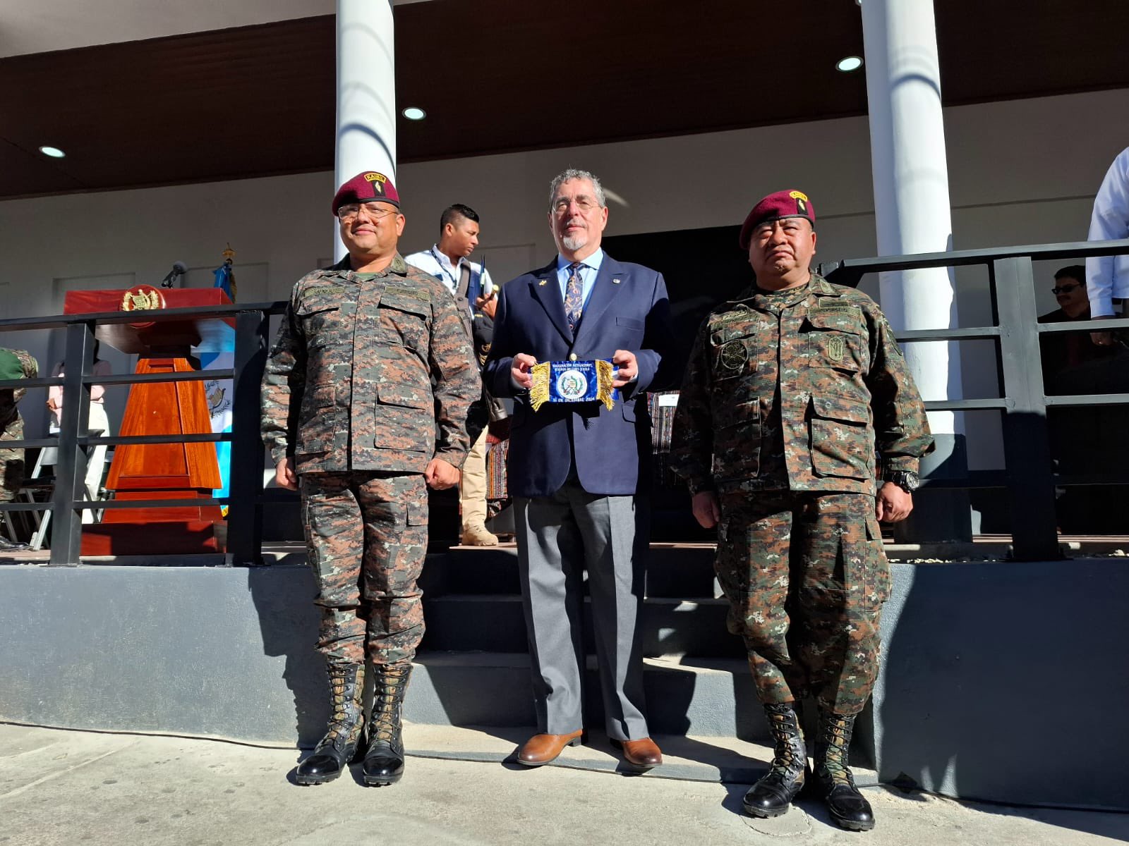 Presidente Bernardo Arévalo inaugura Comandancia de Reservas Militares Departamental en Sololá