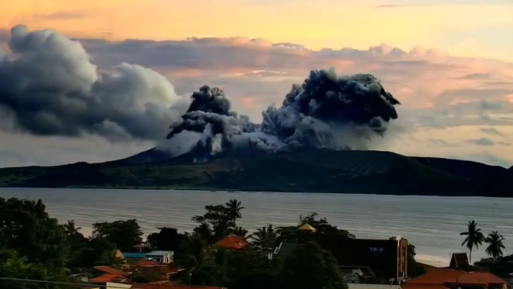 Erupción del volcán Taal, en Filipinas, diciembre 2024